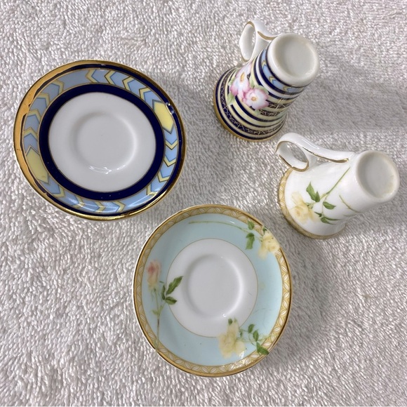 Vintage T. Limoges Casa Elite Miniature Porcelain Teacup & Saucer Sets x2 - Picture 10 of 12